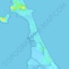 La Manga del Mar Menor topographic map, relief map, elevations map