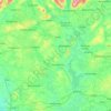 County Roscommon topographic map, relief map, elevations map
