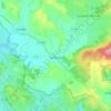 Le Bourg topographic map, relief, elevation