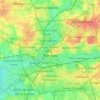 Rennes topographic map, relief, elevation