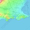 Cartagena topographic map, relief map, elevations map
