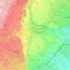 Halton Hills topographic map, relief map, elevations map