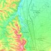 Pamiers topographic map, relief, elevation
