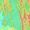 Pedu Lake topographic map, elevation, relief
