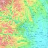 Yichang topographic map, elevation, relief