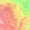 Ponoka County topographic map, relief map, elevations map