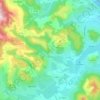 Octon topographic map, relief, elevation