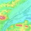 Martres-Tolosane topographic map, relief, elevation
