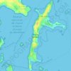Île-aux-Moines topographic map, relief, elevation