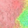 དཀར་མཛེས 甘孜藏族自治州 topographic map, elevation, relief