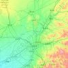 Shenyang topographic map, relief, elevation
