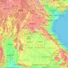 Laos topographic map, elevation, relief