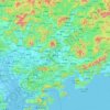 Huizhou City topographic map, elevation, relief