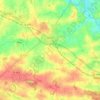 Janzé topographic map, relief, elevation