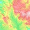Alrance topographic map, relief, elevation