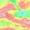 Борталын 博尔塔拉蒙古自治州 topographic map, elevation, relief