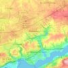 Guipavas topographic map, relief, elevation