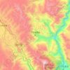 三坝纳西族乡 topographic map, elevation, relief