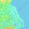 Jiangsu topographic map, elevation, relief