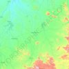 Santa Quitéria topographic map, relief, elevation