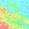 Palmácia topographic map, relief, elevation