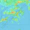 Hong Kong topographic map, elevation, relief