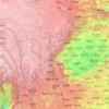 Sichuan topographic map, elevation, relief