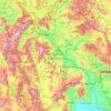 Macedonia topographic map, elevation, relief