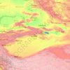 Xinjiang topographic map, relief, elevation