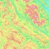 Son La province topographic map, elevation, relief