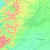 Pichincha topographic map, elevation, relief