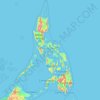 菲律宾 / 菲律賓 topographic map, elevation, relief
