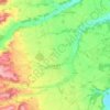 Launac topographic map, relief, elevation