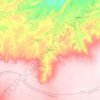 Araripe topographic map, relief, elevation