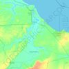 Aracati topographic map, relief, elevation