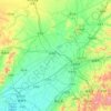 辽河 topographic map, relief, elevation