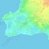 Penmarc'h topographic map, relief, elevation