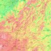 乌江 topographic map, relief, elevation