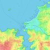 Saint-Malo topographic map, relief, elevation