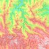 Somiedo topographic map, elevation, relief