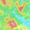 Le Martinet topographic map, relief, elevation