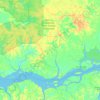 Curralinho topographic map, relief map, elevations map