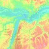 Santarém topographic map, relief map, elevations map