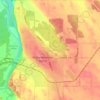 Rocky Mountain House topographic map, relief map, elevations map