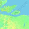Chaves topographic map, relief map, elevations map
