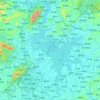 Poyang-See topographic map, relief, elevation