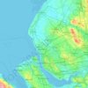Merseyside topographic map, elevation, relief