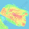 Ayon Island topographic map, elevation, relief