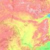Amur Oblast topographic map, elevation, relief
