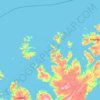Finnmark topographic map, elevation, relief